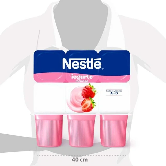 Iogurte Nestlé Morango 510g 6 Unidades