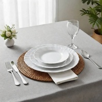 Aparelho de Jantar Opaline Pétala com Taças Nadir 16 Peças - Branco