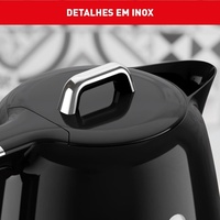 Chaleira Elétrica Arno Soleil 1,7 Litros Preta